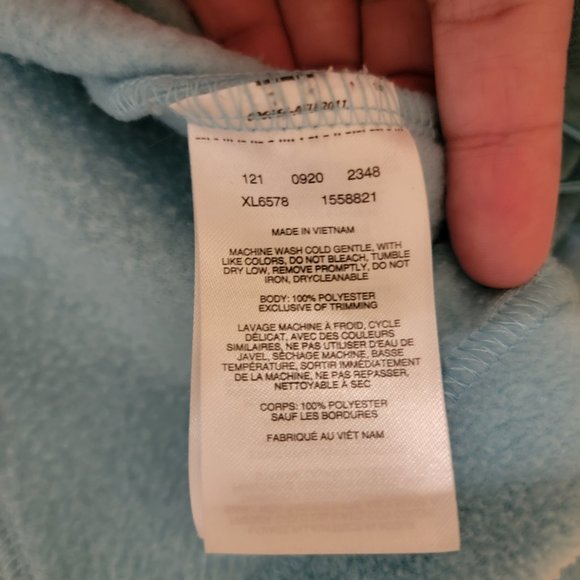 Columbia Fleece Jacket Womens Small Baby Blue Full Zip Casual Coat Comfy Warm - Picture 11 of 11